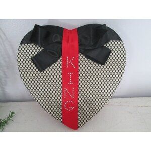 OOAK Altered Art Valentine Day Candy Box KING Sweetheart Dance Gift Heart Shape